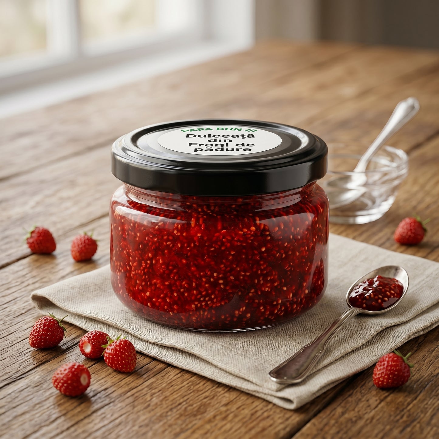 Dulceață de Fragi de Pădure – Preparată Artizanal după Rețetă Tradițională - 50g