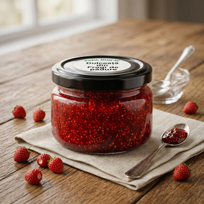 Dulceață de Fragi de Pădure – Preparată Artizanal după Rețetă Tradițională - 50g