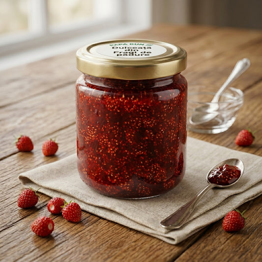 Dulceață de Fragi de Pădure – Preparată Artizanal după Rețetă Tradițională - 100g